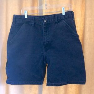 $50 Carhartt black cotton duct canvas durable work shirt men’s size 34